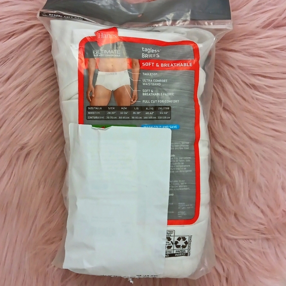 Brand New 7CT HANES ULTIMATE TAGLESS BRIEFS-XL - Picture 2 of 4